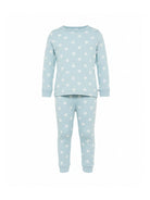 Pigiama per bambini Petit Bateau azzurro con stampa a cuori A0FYD 01 PETIT BATEAU KIDS 