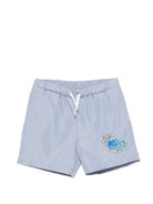 Costume da bagno per bambino Etro Kids azzurro con ricamo Pegaso GYCP09 N0325 603 ETRO KIDS 