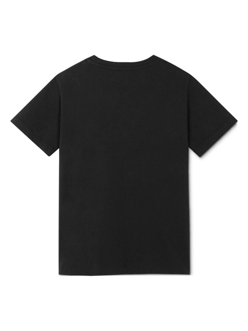 T-shirt per bambini Versace Kids nera con testa di Medusa 10002391A11718 2B130 VERSACE KIDS 