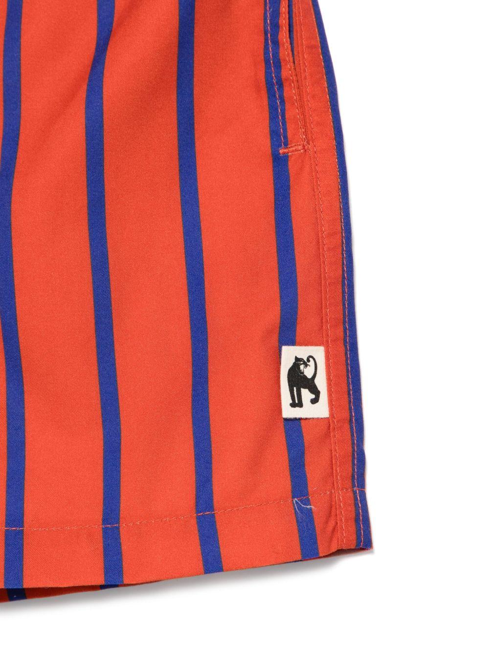Costume da bagno per bambino Mini Rodini rosso a righe verticali 2528011242 RED MINI RODINI 