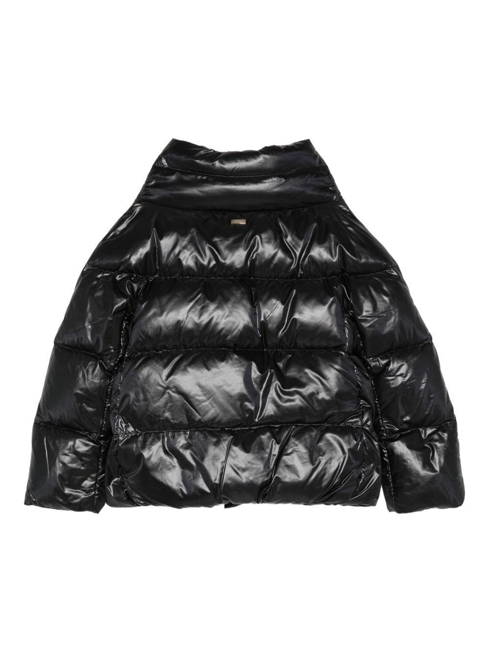 Giacca trapuntata per bambina Herno Kids nero a collo alto PI000189G12017Z 9300 HERNO KIDS 