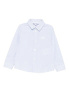 Camicia per neonato Emporio Armani Kids azzurra con motivo a righe EB000583 AF16580 M0010 EMPORIO ARMANI KIDS 