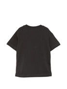 T-shirt per bambino Palm Angels Kids nera con stampa logo sul davanti F6PAJBTH026 110 PALM ANGELS KIDS 
