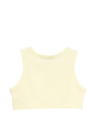 Top per bambina MSGM Kids giallo con stampa logo S6MSJGTO011 MS075 MSGM KIDS 