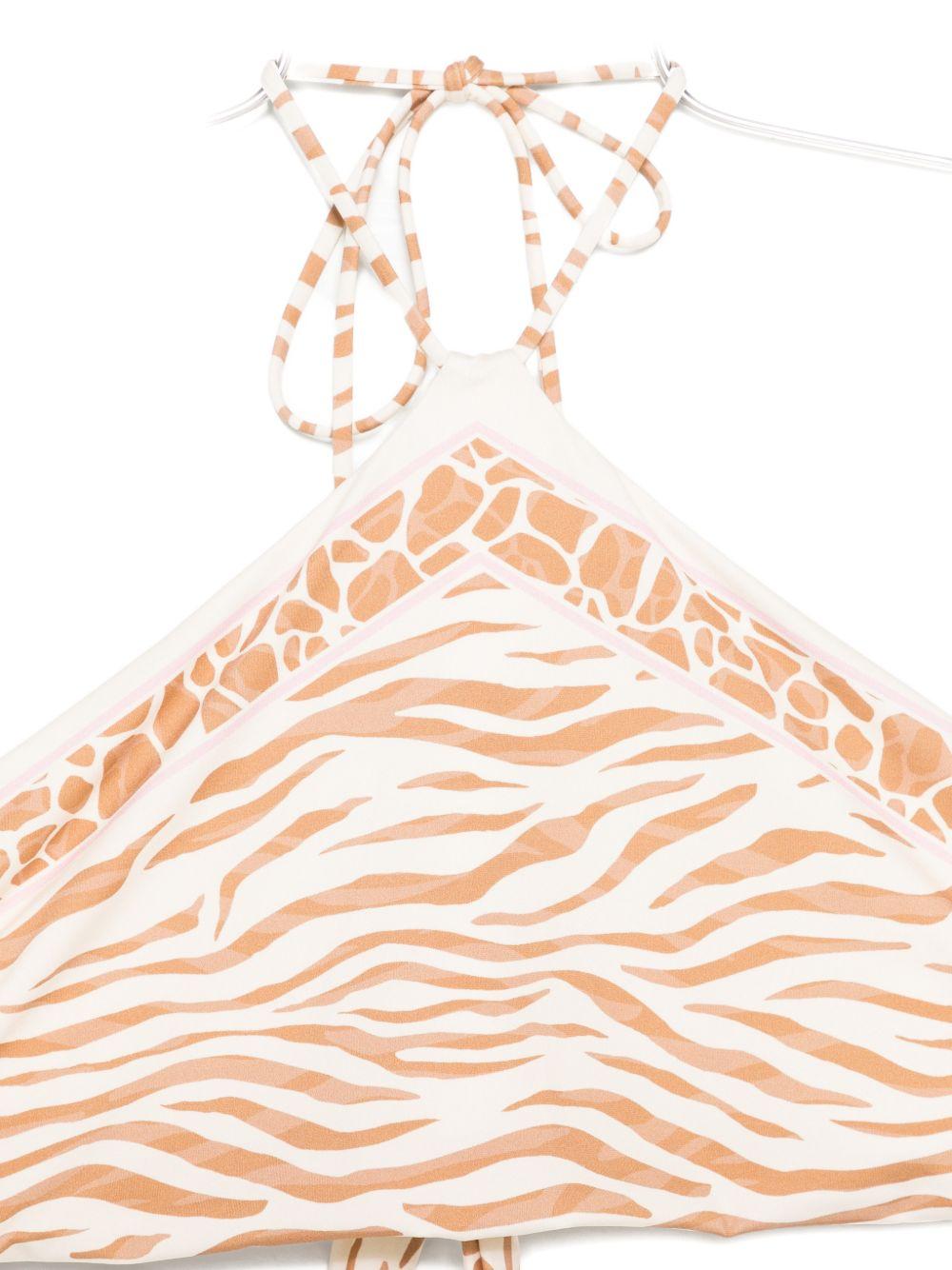 Costume per donna MC2 Saint Barth arancione con stampa animalier VIR0001 09095L MC2 ST. BARTH 