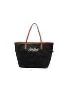 Borsa tote Lou MC2 Saint Barth nera con logo ricamato CB0002 00288L MC2 ST. BARTH KIDS 