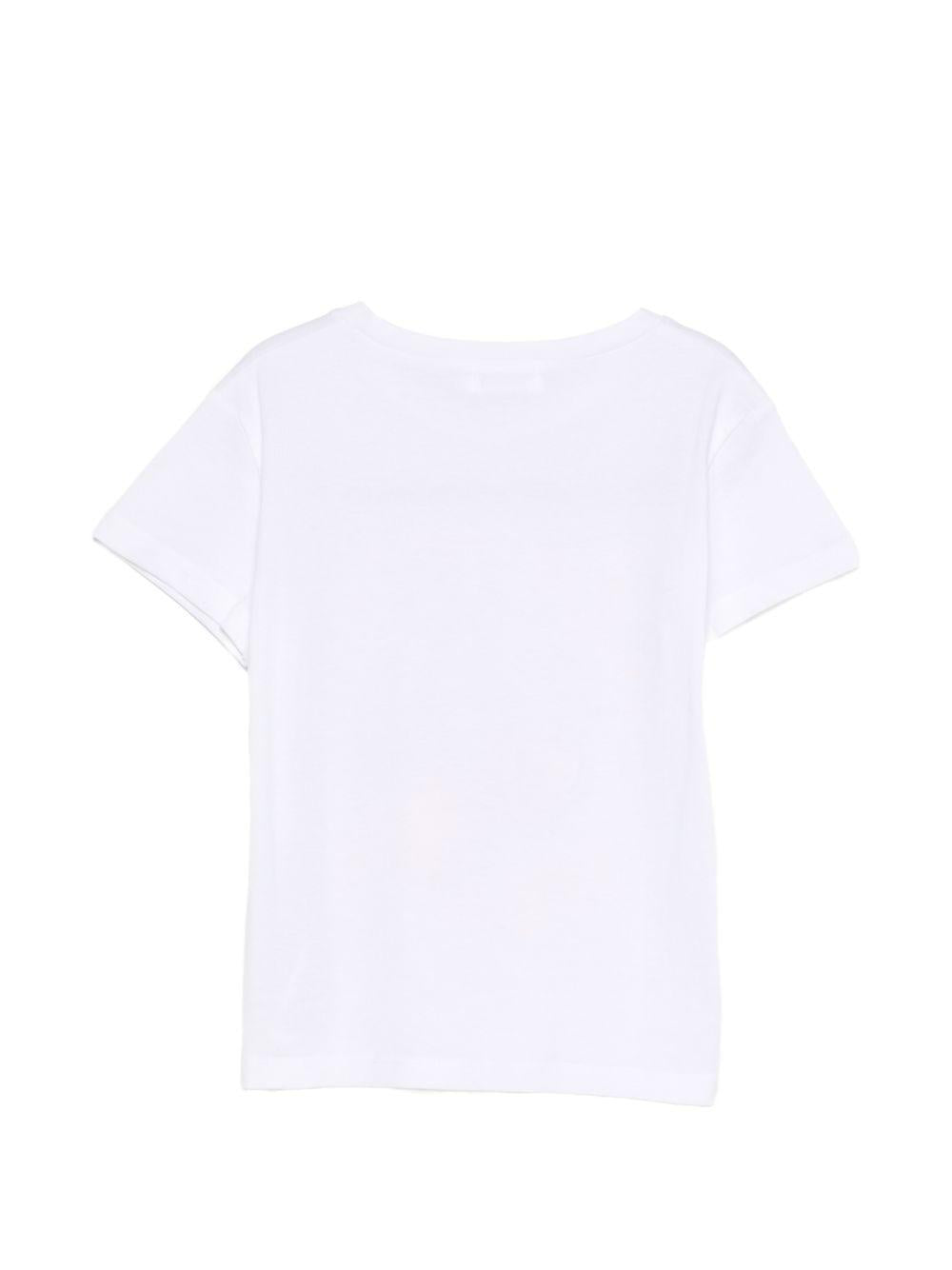 T-shirt per bambina Billieblush bianca con stampa grafica U21961 10P BILLIEBLUSH 