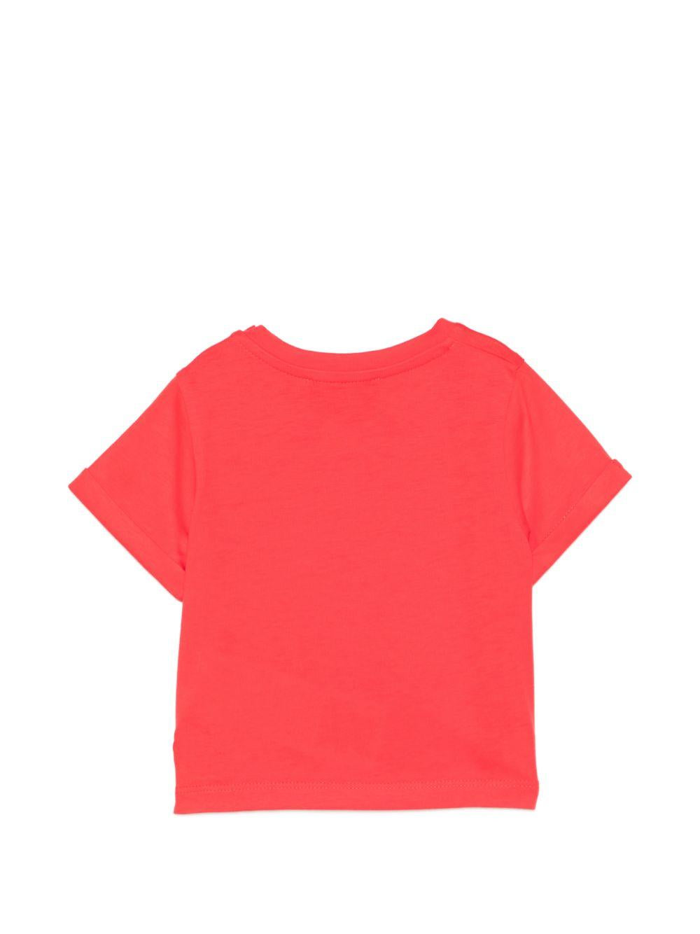 T-shirt per neonata Moschino Kids rossa con stampa Cherry MDM03TLAA02 50109 MOSCHINO KIDS 