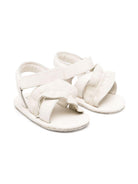 Sandali per neonata Donsje Miene bianco con chiusura frontale a strappo 1039000 LE060 DONSJE 