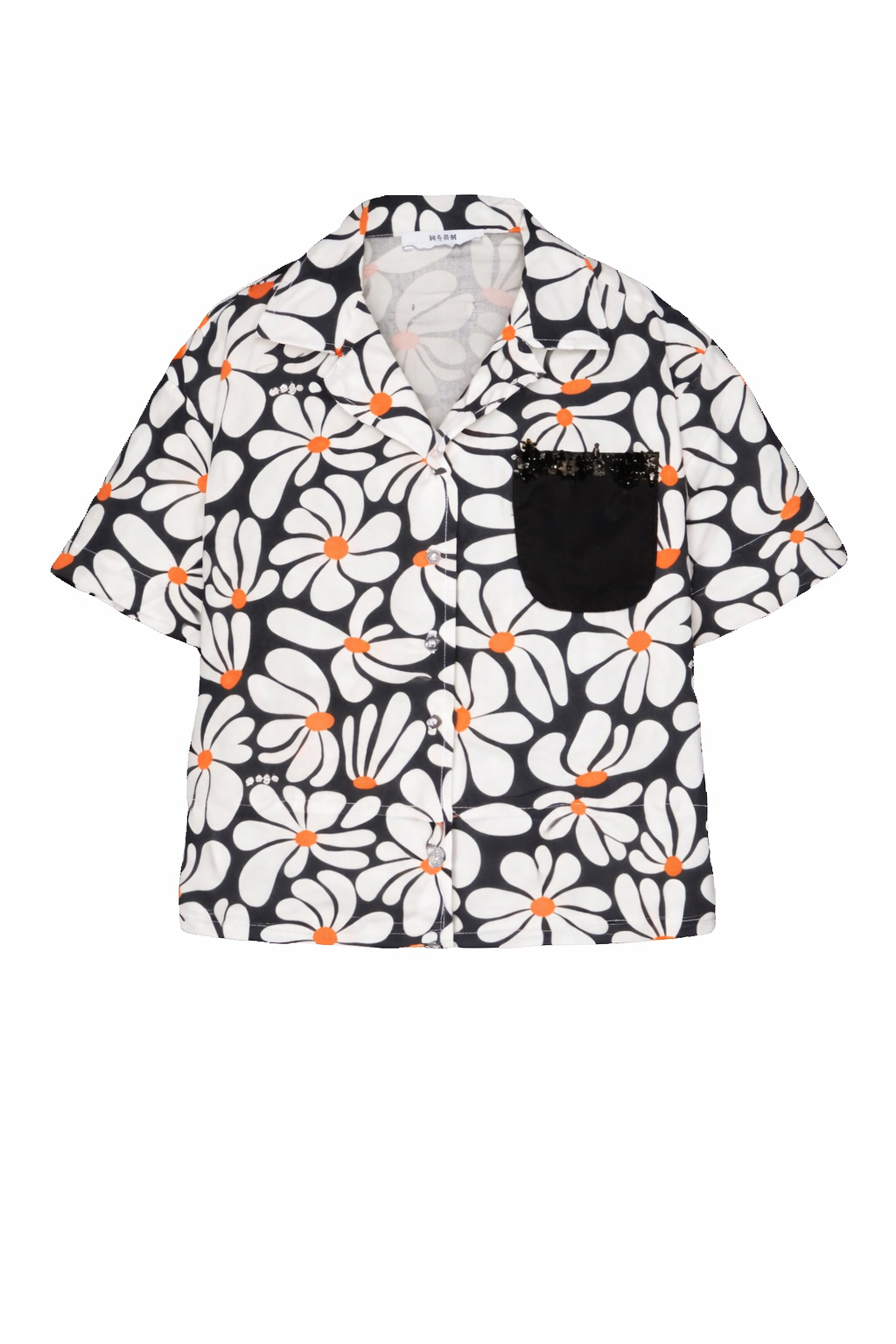 Camicia per bambina MSGM Kids multicolore con dettagli floreali S6MSJGSI076 001 MSGM KIDS 