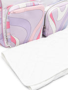 Borsa fasciatoio per neonata Pucci Junior viola con stampa grafica all-over PY0088 N0422 522RS EMILIO PUCCI KIDS 