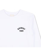 T-shirt per bambino Givenchy Kids bianca con logo sul davanti H31347 10P GIVENCHY KIDS 