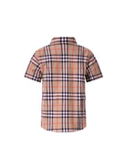 Camicia per bambino Burberry Kids beige con caratteristico motivo Vintage Check all-over 8117145 B9368 BURBERRY KIDS 