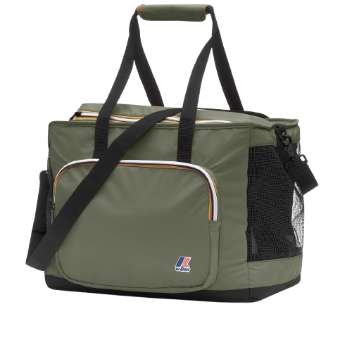 Trasportino per animali domestici Le Vrai 4.0 Marley K-Way verde con dettaglio rete K8151XW V15 K-WAY KIDS 