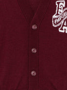 Cardigan per bambino Emporio Armani Kids bordeaux a maniche lunghe EB001686 AF27314 UA343 EMPORIO ARMANI KIDS 