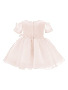 Abito per neonata Monnalisa rosa con dettaglio con fiocco 73G902 7112 0092 MONNALISA KIDS 