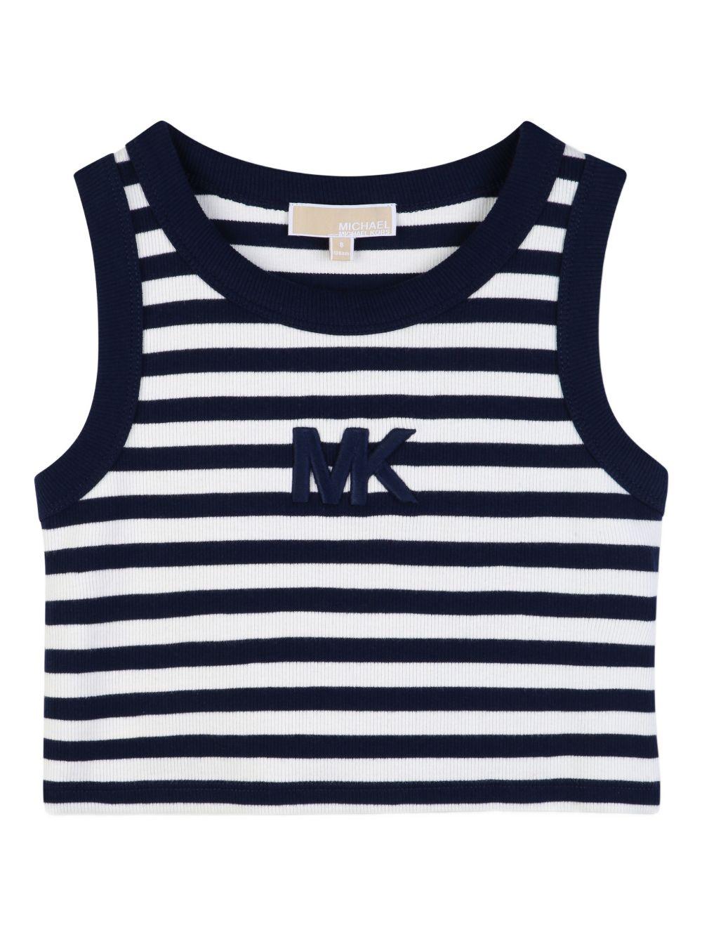 Canotta per bambina Michael Kors Kids multicolore con design a righe R30609 849 MICHAEL KORS KIDS 