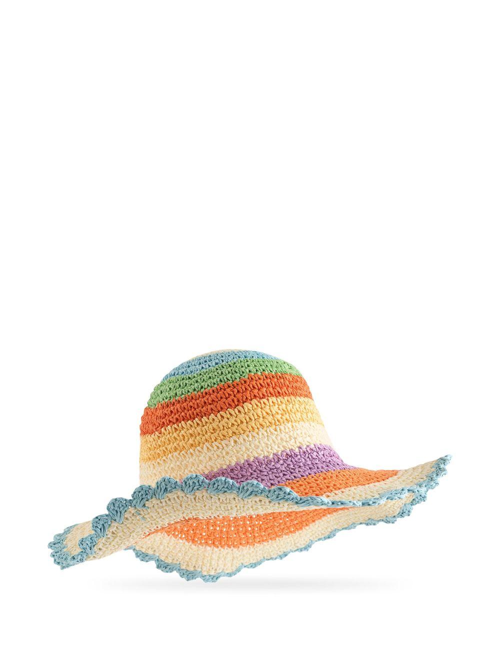 Cappello per bambina Molo multicolore con orlo a smerlo 7S26Y310 9525 MOLO 