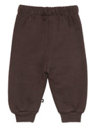 Pantaloni per neonati Molo marroni con ricamo orsetto 6W25I215 5522 MOLO 