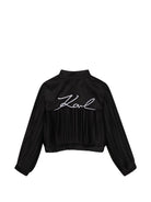 Giacca per bambina Karl Lagerfeld Kids nera con zip Z31131 09B KARL LAGERFELD KIDS 