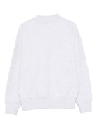 Felpa per bambino Palm Angels Kids grigia con stampa logo PBBA012C99FLE003 0810 PALM ANGELS KIDS 