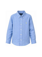 Camicia per bambino Polo Ralph Lauren Kids blu con ricamo Polo Pony sul davanti 322967600 001 Ralph Lauren kids 