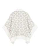 Mantella per bambina Michael Kors Kids bianco con motivo jacquard all-over R30463 N52 MICHAEL KORS KIDS 
