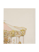 Coperta per neonati Atelier Choux Paris beige con stampa Carousel CBCWCARPB CAROUSEL ATELIER CHOUX PARIS KIDS 