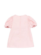 Abito per neonata Fendi Kids rosa con maniche a palloncino BFB591 AS64 F1UL9 FENDI KIDS 