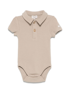 Body per neonata Donsje Moli beige con colletto stile polo 3031500 00017 DONSJE KIDS 