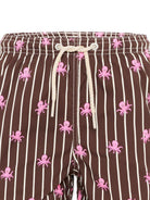 Costume per bambino MC2 Saint Barth Kids marrone con stampa grafica polpi all-over JEA0022 02109L MC2 ST. BARTH KIDS 