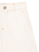 Shorts per bambino Etro Kids bianco con Pegaso ricamato sul retro GY6P09 I0308 105 ETRO KIDS 