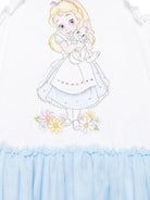 Abito per neonata Monnalisa bianco con stampa grafica x Disney 39E905 5002 9952 MONNALISA KIDS 