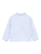 Camicia per neonato Emporio Armani Kids azzurra con dettagli ricamati EB000789 AF19065 F9026 EMPORIO ARMANI KIDS 