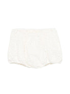 Shorts per neonata Simonetta beige con motivo a quadri SY6019 U0271 101AV SIMONETTA KIDS 