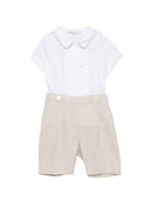 Tutina per neonato Mariella Ferrari multicolore con colletto a punta PLF6 BEIGE MARIELLA FERRARI KIDS 