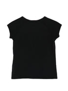 T-shirt per bambina Bonpoint nera con dettaglio ciliegie S06GTSK00006 199A BONPOINT KIDS 