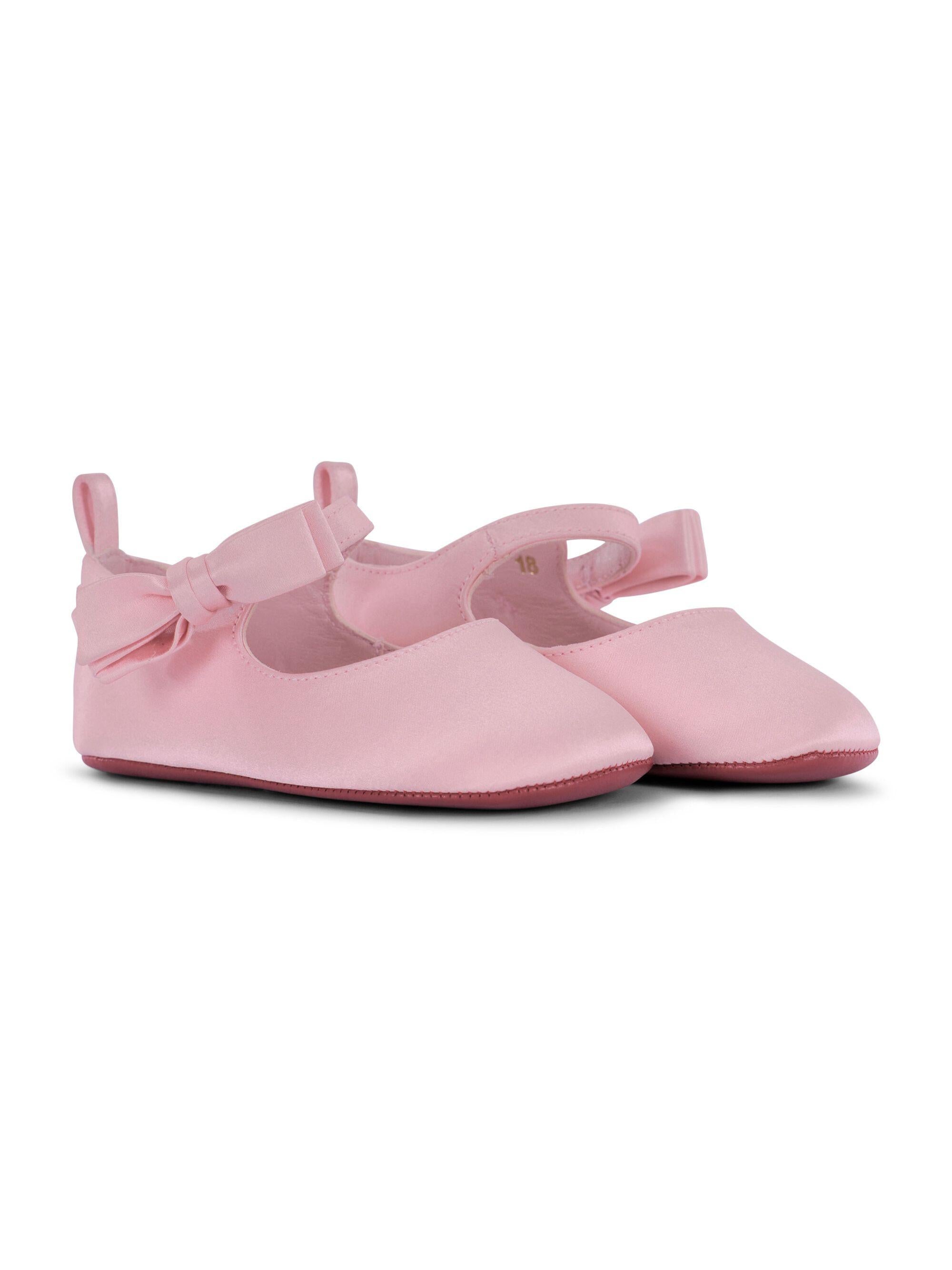 Ballerine Lou Babe per neonata Christian Louboutin Kids rosa con fiocco sul davanti 3220544 P722 CHRISTIAN LOUBOUTIN KIDS 