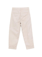 Pantaloni per bambino Balmain Kids beige con pieghe anteriori BY6R20 G0197 107 BALMAIN KIDS 