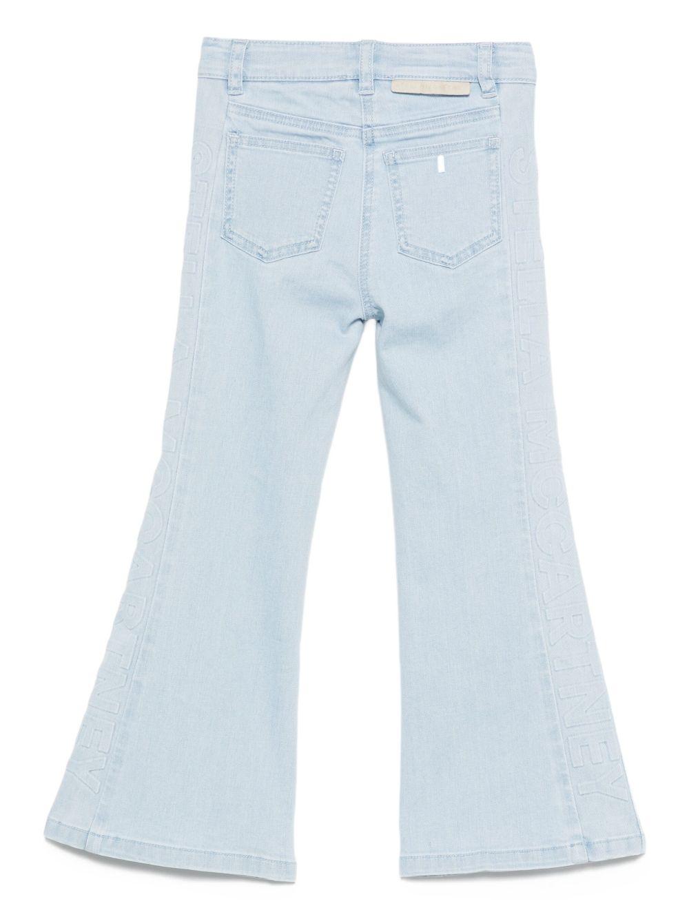 Jeans per bambina Stella McCartney Kids in denim con gamba a zampa TX6E30 Z0153 600 STELLA McCARTNEY KIDS 