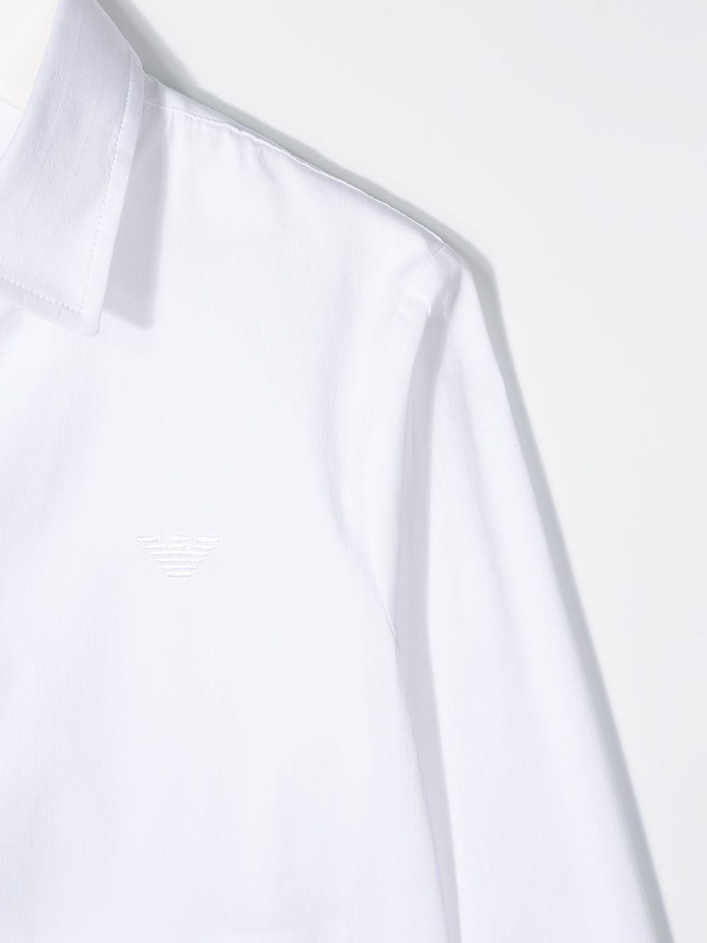 Camicia per bambino Emporio Armani Kids bianca con colletto a punta 8N4CJ0 1N06Z 0100 EMPORIO ARMANI KIDS 