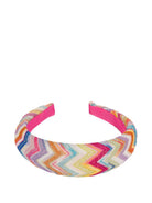 Cerchietto per bambina Missoni Kids multicolore con motivo a zig zag MY0A74 Q0107 999 MISSONI KIDS 