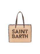 Borsa Vivian MC2 Saint barth beige con patch logo leopardato VIV0007 00369L MC2 ST. BARTH KIDS 