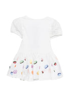 Abito Caitlin per neonata Molo bianco con stampa di macaron 4S26E109 9834 MOLO KIDS 
