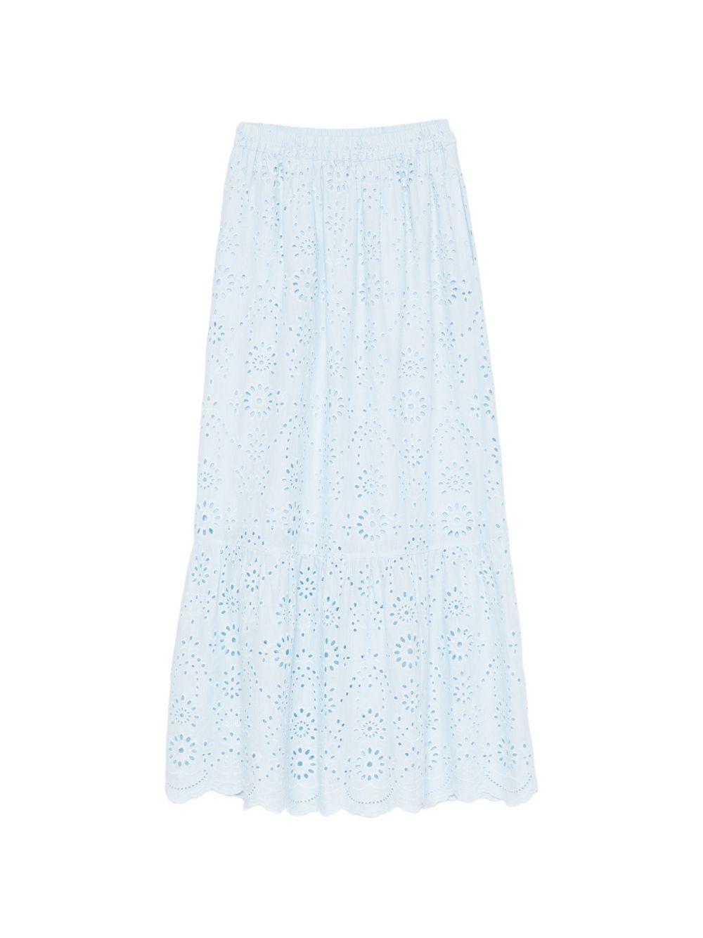 Gonna per donna MC2 Saint Barth azzurra in pizzo sangallo JNN0001 01832L MC2 ST. BARTH 