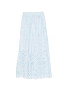 Gonna per donna MC2 Saint Barth azzurra in pizzo sangallo JNN0001 01832L MC2 ST. BARTH 