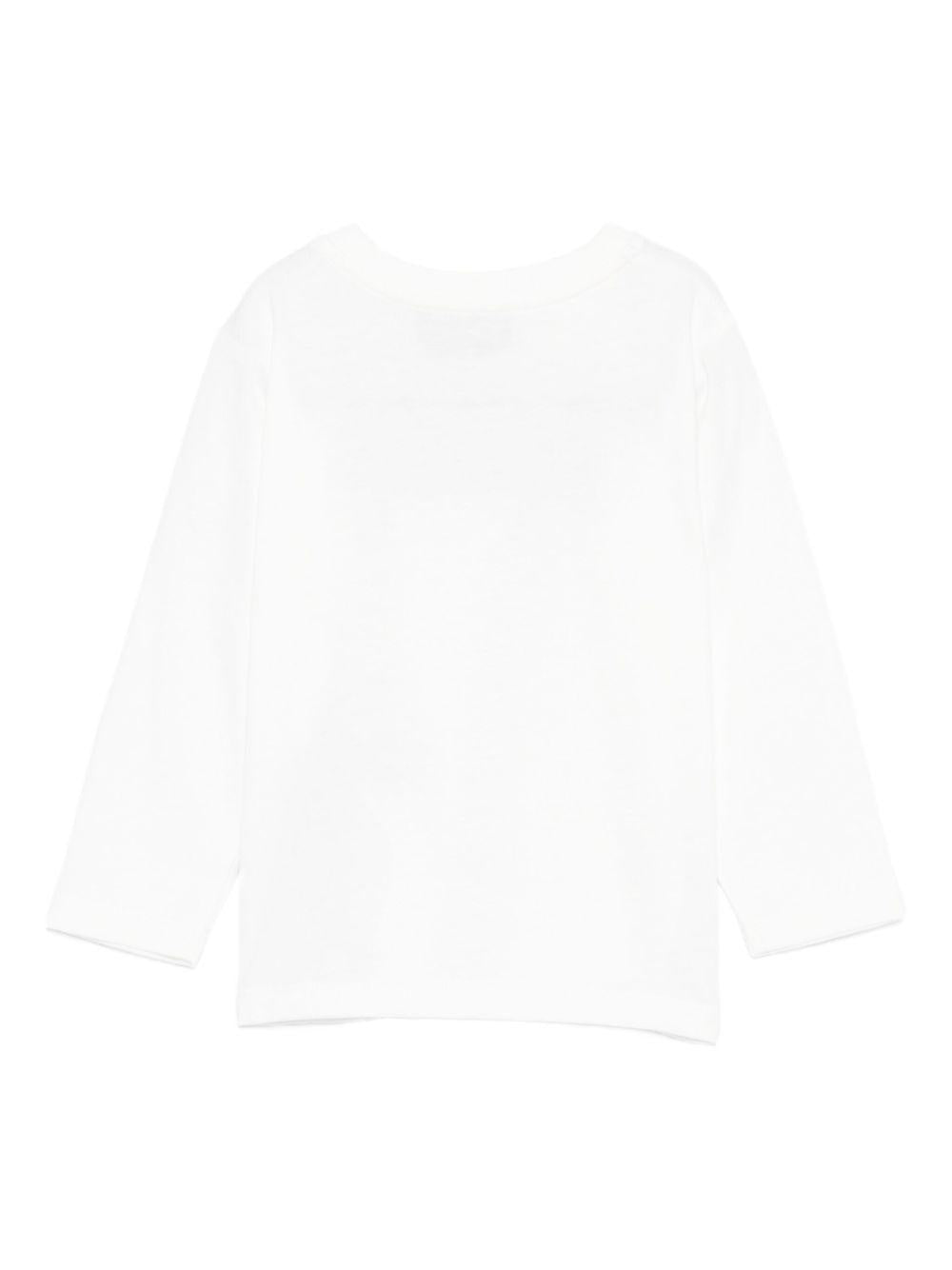 T-shirt per neonati Moschino Kids bianca con stampa Teddy M8O00RLAA36 10063 MOSCHINO KIDS 