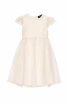 Abito per bambina Emporio Armani Kids bianco con dettagli con ruches EG000814 AF21205 U1124 EMPORIO ARMANI KIDS 
