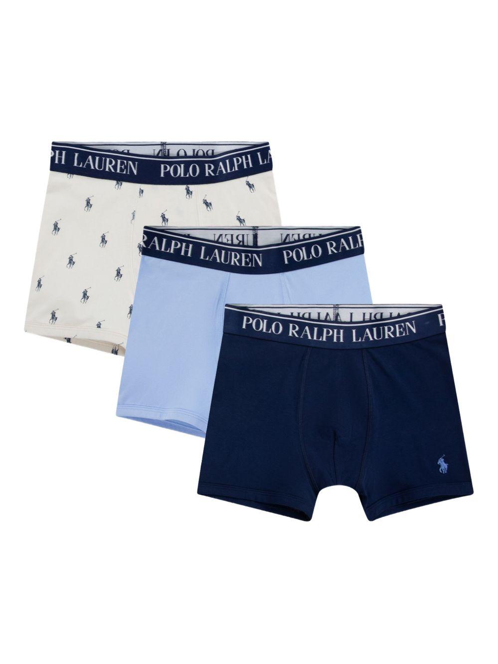 Boxer per bambino Polo Ralph Lauren Kids multicolore con stampa Polo Pony (3 pezzi) 9P5015 BK8 Ralph Lauren kids 
