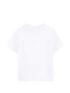T-shirt per neonato Boss Kidswear bianco con logo sul davanti J52885 10P BOSS KIDS 
